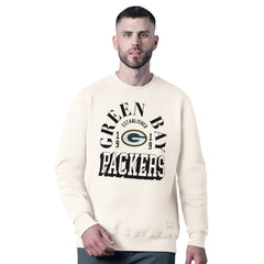 Green Bay Packers MSX by Michael Strahan Whiteout Tri-Blend Sweatshirt White