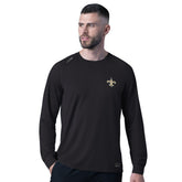 New Orleans Saints MSX by Michael Strahan Forward Long-Sleeve T-Shirt Black