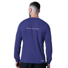 Baltimore Ravens MSX by Michael Strahan Forward Long-Sleeve T-Shirt Purple