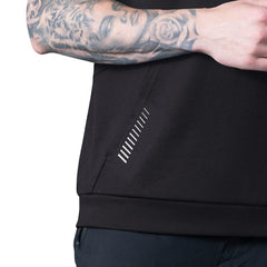 Jacksonville Jaguars MSX by Michael Strahan Tri-Blend Rebound Sleeveless Hoodie Black