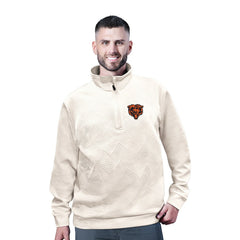 Chicago Bears MSX by Michael Strahan Cross Training Half-Zip Pullover White