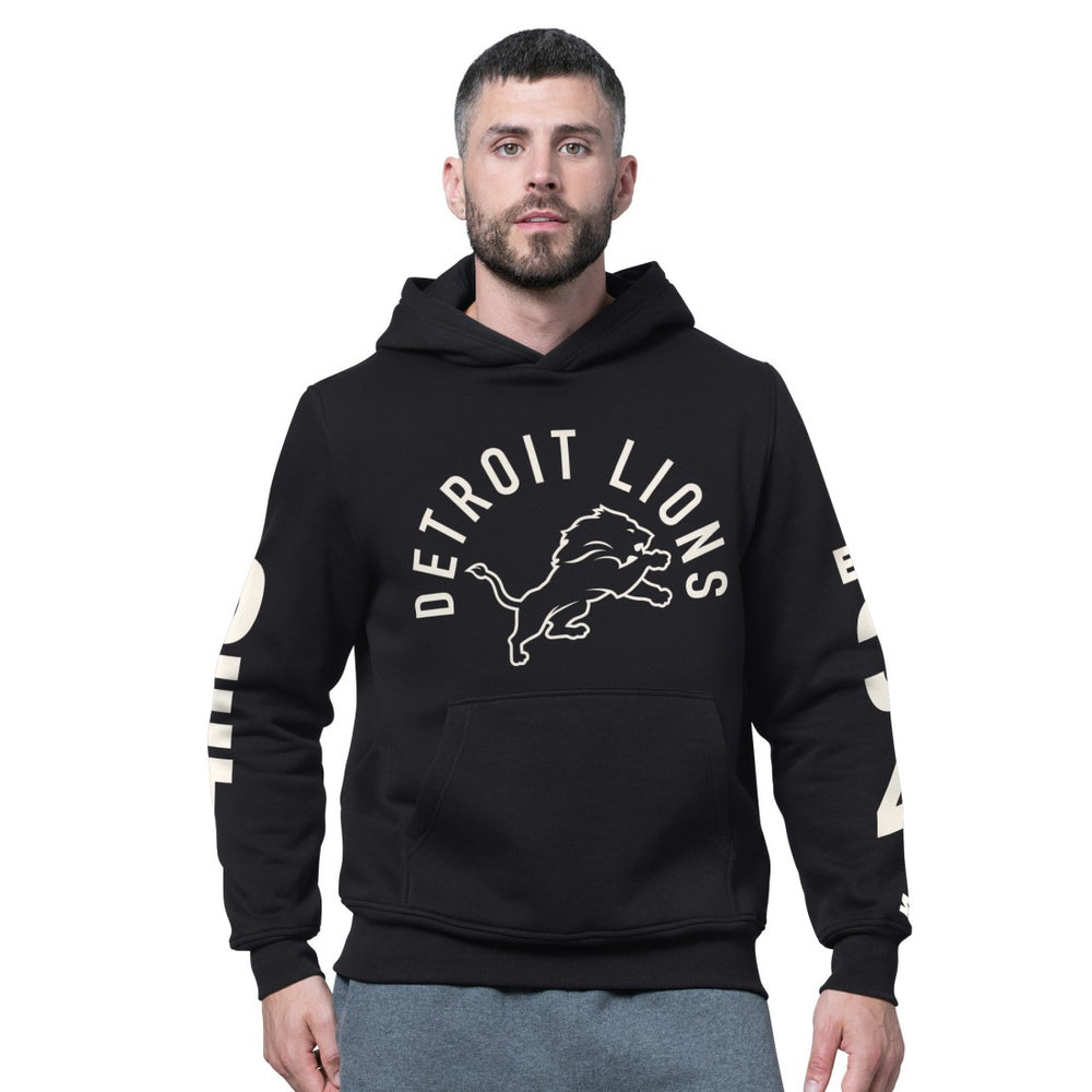 Detroit Lions Starter Handoff Fleece Hoodie Sweatshirt Black