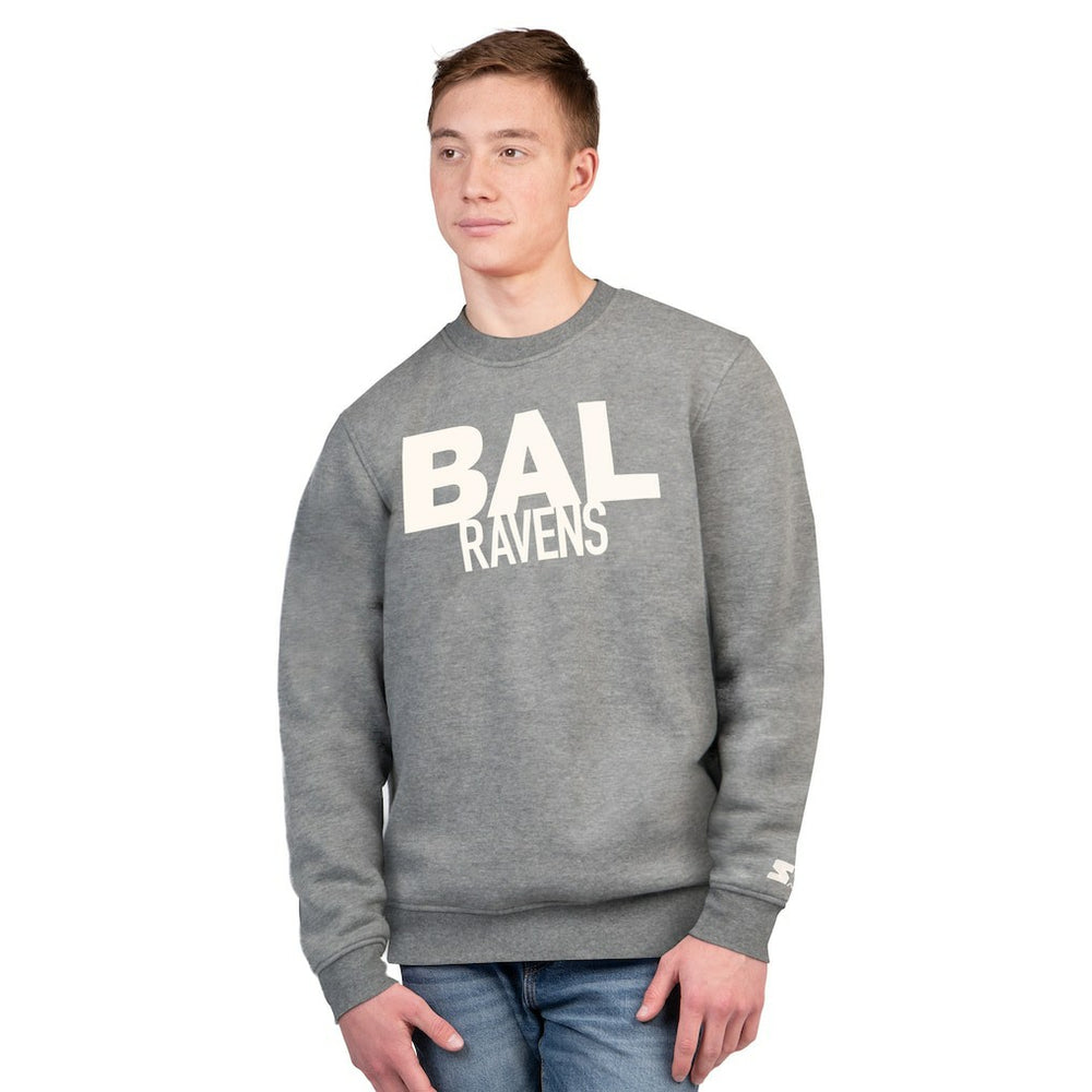 Baltimore Ravens Starter Assist Sweatshirt Charcoal