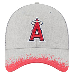 Los Angeles Angels New Era Visor Paint Splatter 39THIRTY Flex Hat - Gray - New Era Sale