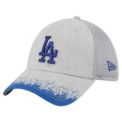 Los Angeles Dodgers New Era Visor Paint Splatter 39THIRTY Flex Hat - Gray - New Era on Sale