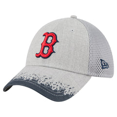 Boston Red Sox New Era Visor Paint Splatter 39THIRTY Flex Hat - Gray - New Era Sale