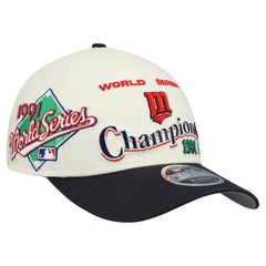 Minnesota Twins New Era World Series 9FORTY M-Crown Adjustable Hat - Cream/Navy - New Era Discount