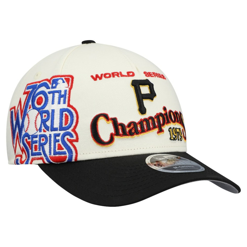 Pittsburgh Pirates New Era World Series 9FORTY M-Crown Adjustable Hat - Cream/Black - New Era on Sale