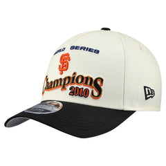San Francisco Giants New Era World Series 9FORTY M-Crown A-Frame Adjustable Hat - Cream/Black - New Era Lifestyle