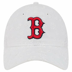 Boston Red Sox New Era Women's Floral Mesh 9TWENTY Adjustable Hat - White - New Era Online