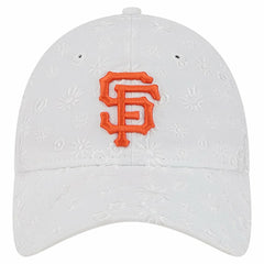 San Francisco Giants New Era Women's Floral Mesh 9TWENTY Adjustable Hat - White - New Era Discount
