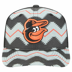 Baltimore Orioles New Era Aztec Denim 9SEVENTY Adjustable Hat - Denim/Black - New Era Discount