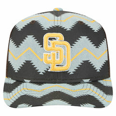 San Diego Padres New Era Aztec Denim 9SEVENTY Adjustable Hat - Denim/Brown - New Era Sale