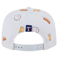Texas Rangers New Era Team Cheer Rope 19TWENTY Adjustable Hat - White - New Era Discount