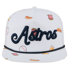 Houston Astros New Era Team Cheer Rope 19TWENTY Adjustable Hat - White - New Era Discount