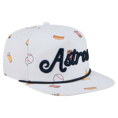 Houston Astros New Era Team Cheer Rope 19TWENTY Adjustable Hat - White - New Era Discount