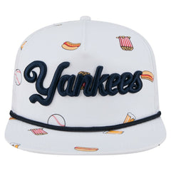 New York Yankees New Era Team Cheer Rope 19TWENTY Adjustable Hat - White - New Era Sale