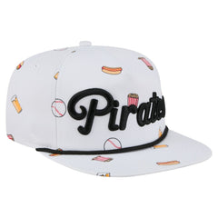 Pittsburgh Pirates New Era Team Cheer Rope 19TWENTY Adjustable Hat - White - New Era Discount