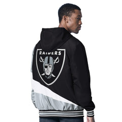 Las Vegas Raiders G-III Sports by Carl Banks Dual Threat Reversable Full-Zip Hooded Jacket Black/Charcoal