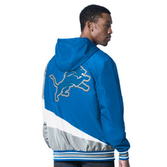 Detroit Lions G-III Sports by Carl Banks Dual Threat Reversable Full-Zip Hooded Jacket Blue/Charcoal