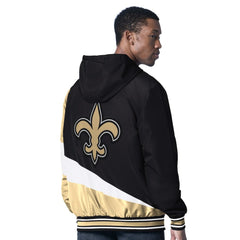 New Orleans Saints G-III Sports by Carl Banks Dual Threat Reversable Full-Zip Hooded Jacket Black/Charcoal