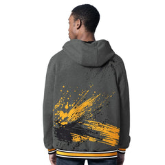 Pittsburgh Steelers G-III Sports by Carl Banks Dual Threat Reversable Full-Zip Hooded Jacket Black/Charcoal