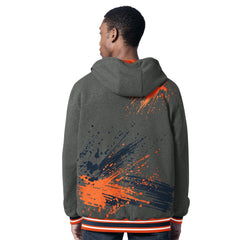 Denver Broncos G-III Sports by Carl Banks Dual Threat Reversable Full-Zip Hooded Jacket Orange/Charcoal