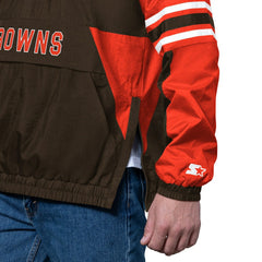 Cleveland Browns Starter Prospect Half-Zip Pullover Brown