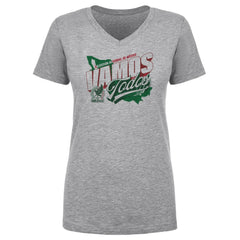Mexico National Team 500 Level Women's Vamos Todos Country V-Neck T-Shirt Heather Gray