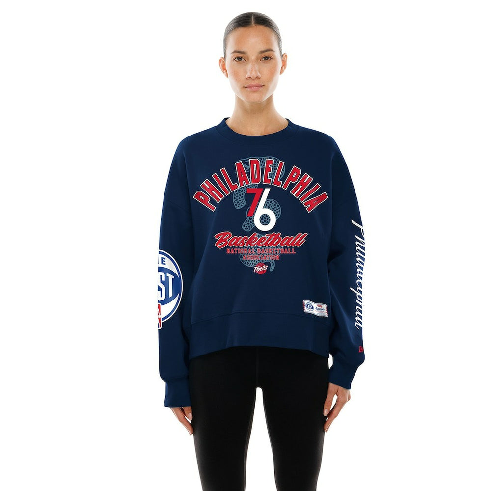 Philadelphia 76ers Women's 2025/26 City Edition Sweatshirt Navy | New Era online