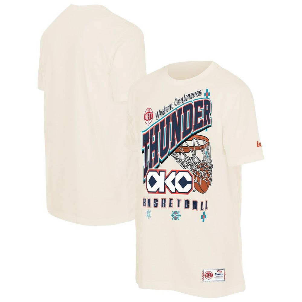 Oklahoma City Thunder Oversized City Edition Remix Vintage T-Shirt Cream | New Era outlet