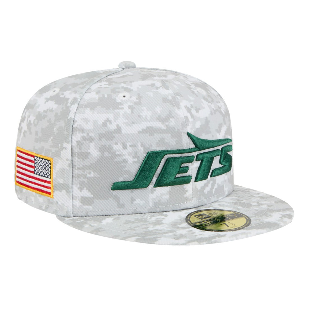 New York Jets New Era 2025 Salute to Service Fan Pack 59FIFTY Fitted Hat White