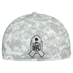 Miami Dolphins New Era 2025 Salute to Service Fan Pack 59FIFTY Fitted Hat White