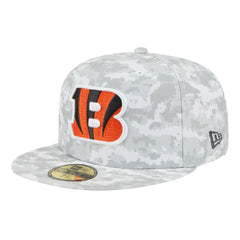 Cincinnati Bengals New Era 2025 Salute to Service Fan Pack 59FIFTY Fitted Hat White