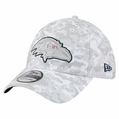 Baltimore Ravens New Era 2025 Salute to Service Digital Camo Fan Pack 39THIRTY Flex Hat White