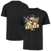 Paul Skenes Pittsburgh Pirates '47 Player Caricature Franklin T-Shirt - Black - 47 brand Lifestyle