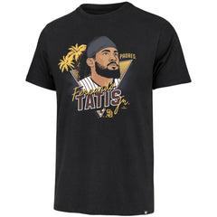 Fernando Tatis Jr. San Diego Padres '47 Player Caricature Franklin T-Shirt - Black - 47 brand Discount