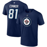 Kyle Connor Winnipeg Jets Fanatics Authentic Stack Name & Number T-Shirt - Navy - NHL 203035127
