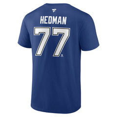 Victor Hedman Tampa Bay Lightning Fanatics Authentic Stack Name & Number T-Shirt - Blue - NHL 203035131