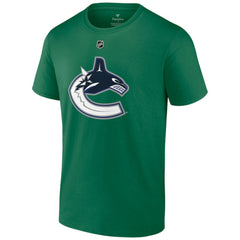Brock Boeser Vancouver Canucks Fanatics Authentic Stack Name & Number T-Shirt - Green - NHL 203035132