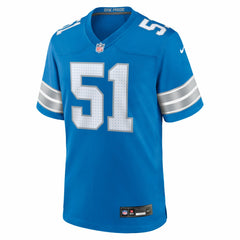 Nike Roy Lopez Detroit Lions Team Game Jersey Blue