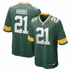 Nike Nate Hobbs Green Bay Packers Team Game Jersey Green