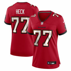Nike Charlie Heck Tampa Bay Buccaneers Women's Team Game Jersey Red