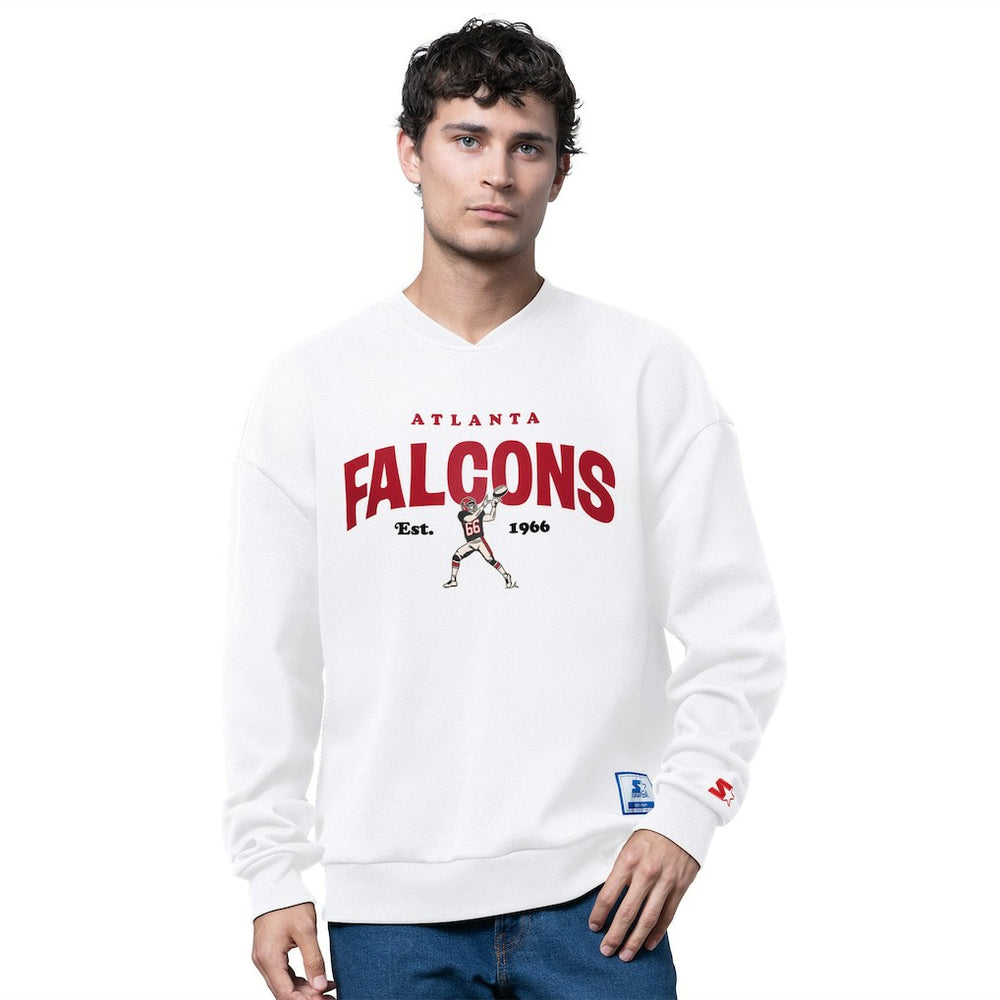Atlanta Falcons Starter 1966 Throwback Collection Sweatshirt White