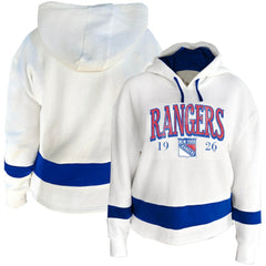 New York Rangers Profile Women's Plus Size Hoodie - White - NHL 203042789