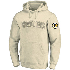 Boston Bruins Fanatics Big &Tall Stitch Hoodie - Cream - NHL 203042792