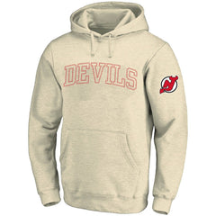 New Jersey Devils Fanatics Big &Tall Stitch Hoodie - Cream - NHL 203042795