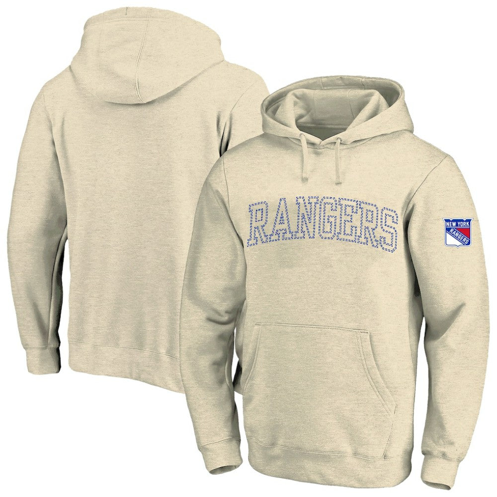 New York Rangers Fanatics Big &Tall Stitch Hoodie - Cream - NHL 203042796