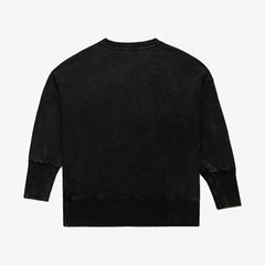 Mitchell & Ness Pittsburgh Steelers Women's Delineate Mineral Wash Crewneck Sweatshirt Black