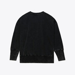 Mitchell & Ness Minnesota Vikings Women's Delineate Mineral Wash Crewneck Sweatshirt Black